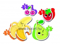 Első puzzle - Gyümölcsök 24 hó+