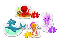 Első puzzle - Tengeri állatok<br>24 hó+