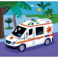 Puzzle 3x48 darabos -<br>Szirénázó járművek