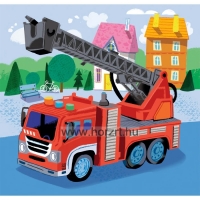 Puzzle 3x48 darabos -<br>Szirénázó járművek