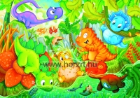 Puzzle 24 darabos maxi - Vidám dínók