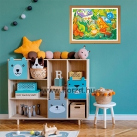 Puzzle 24 darabos maxi - Vidám dínók