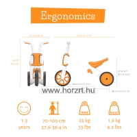 Chillafish - Bunzi a variálható tanulóbicikli - mandarin sárga 12 hó+