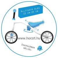 Bölcsődei 4 kerekű jármű állítható ülésmagassággal - kék  12 hó+