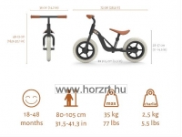 Tanulóbicikli, ezüst-barna  24 hó+