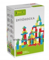 100 db-os színes építőkocka