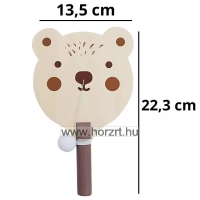 Fa ügyességi labdaütögető - maci