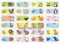 Állatok és kicsinyeik - párosító játék