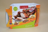 Hőálló sütőtál fedővel, 4,1L