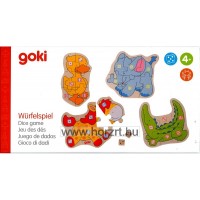 Dobókockás állatos puzzle