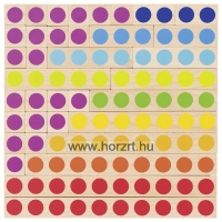 Fa számolórúd készlet - számok, számképek, színek és méretek