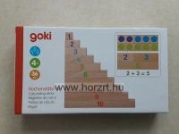 Fa számolórúd készlet - számok, számképek, színek és méretek