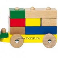 Vonat építőkockákkal