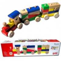 Vonat építőkockákkal