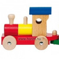 Vonat építőkockákkal