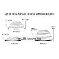 Hegycsúcsok 3 darabos- Gonge - Pasztell 24 hó+