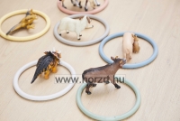 Rugalmas karikák 6  db-os készlet - Gonge - Pasztell 24 hó+