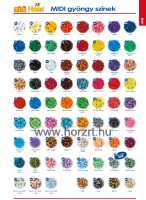 Hama MIDI gyöngy - piros 1000 db-os