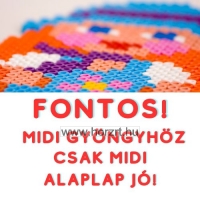 Hama MIDI gyöngy - világítós rózsaszín  1000 db-os