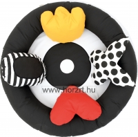 Puhasarok - Fekete-fehér szőnyeg, párnákkal 6 hó+