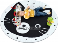 Puhasarok - Fekete-fehér cica tipegőmatrac 6 hó+