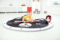 Puhasarok - Fekete-fehér cica tipegőmatrac 6 hó+