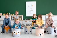 Szarvas puff pasztell