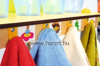 Gurulós törölköző- és fogmosópohártartó, 16 személyes