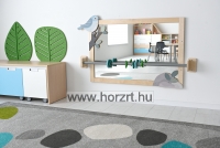 Szenzoros, fali szem-kéz koordinációs vezető - egyenes ezüst