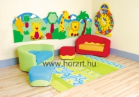 Pihenő kanapé 2 személyes, piros