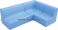 Szivacs kanapé, üm.: 20 cm, világoskék