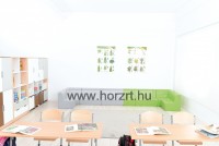 Szivacs kanapé, üm.: 26 cm, világoszöld