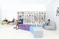 Babzsák kanapé szürke színben