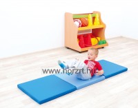 Összehajtható matrac - 3 részes, kék-világoskék 0 hó+