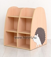 Kétoldalas süni tároló 76x70x85 cm