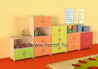 Színes szekrénysor