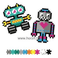 Jixelz – a kreatív kirakó - Robotok - 700 db-os