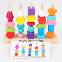 Formatorony és Fűzős Játék – Színes kaland a formákkal!