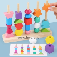 Formatorony és Fűzős Játék – Színes kaland a formákkal!