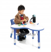 Happy Puzzleasztal, állítható magasságú - kék 12 hó+
