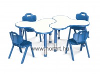 Happy Puzzleasztal, állítható magasságú - kék 12 hó+