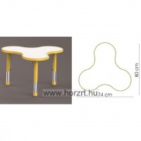 Happy Puzzleasztal, állítható magasságú - kék 12 hó+