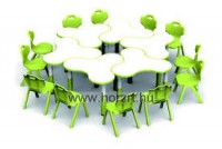 Happy Puzzleasztal, állítható magasságú - kék 12 hó+