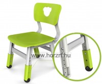 Happy Színes Szék, macis, állítható magasságú - piros 24 hó+