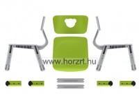 Happy Színes Szék, macis, állítható magasságú - piros 24 hó+