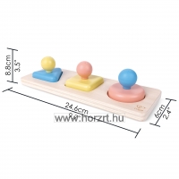 Hape Montessori tükrös forma puzzle 10 hó+
