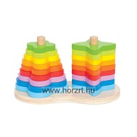 Hape Montessori - Szivárványos forgass el! 12 hó+