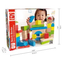Hape színes építőkockák - 50 db-os készlet - 12 hó+