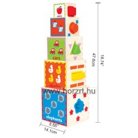 Hape Szórakoztató Piramis - 18 hó+