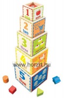 Hape Szórakoztató Piramis - 18 hó+